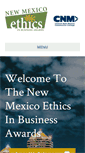Mobile Screenshot of ethicsinbusinessnm.com